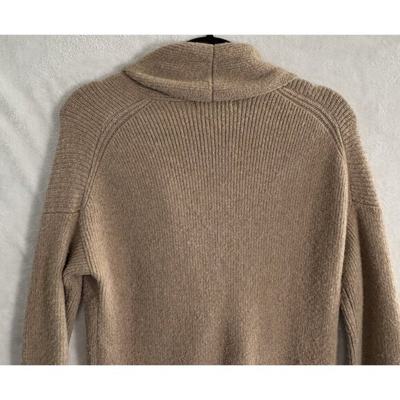 J CREW Women Longline Sweater Size XS Tan Double Breasted Cardigan Stylish 61-7 - Picture 3 of 10